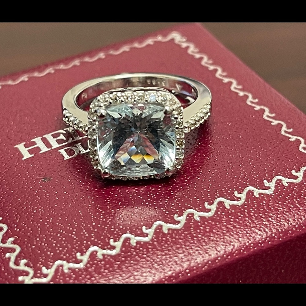 Alberto Diamond & Aquamarine ring.